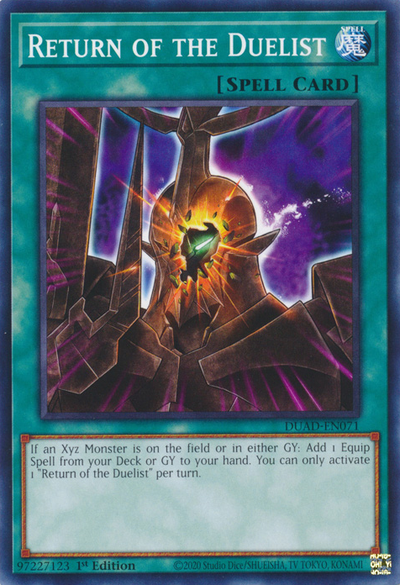 Return of the Duelist [DUAD-EN071] Common