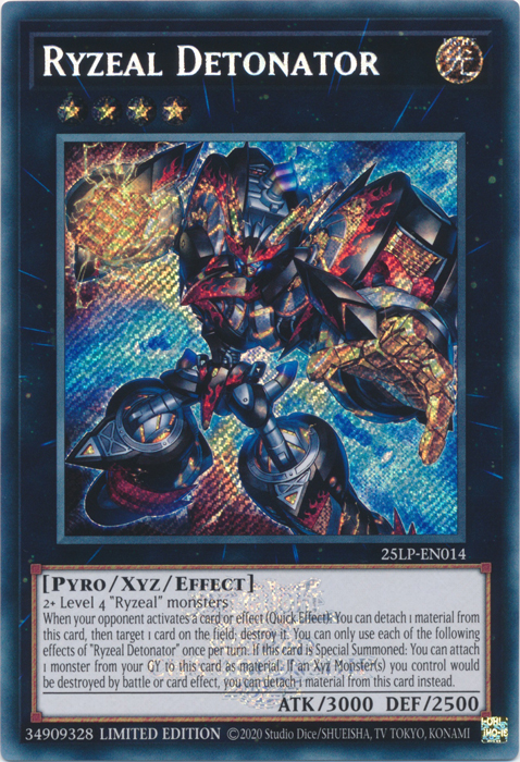Ryzeal Detonator (ESR) [25LP-EN014] Emblazoned Secret Rare
