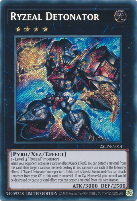 Ryzeal Detonator (Secret Rare) [25LP-EN014] Secret Rare