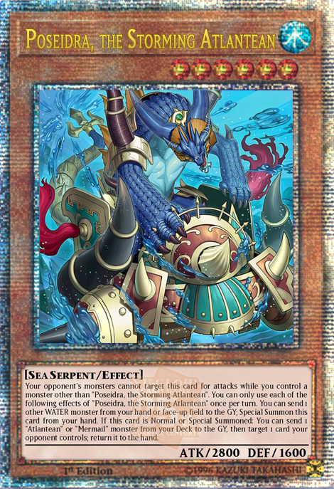 Poseidra, the Storming Atlantean - [SUDA-EN016 (QCSR)] Quarter Century Secret Rare - SUDA PRE-ORDER, SHIPS 23/01/2025  - TCG Collector NZ - Yu-Gi-Oh Singles