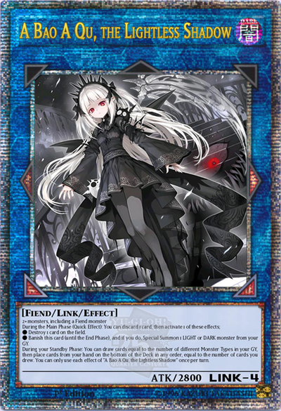 A Bao A Qu, the Lightless Shadow - [SUDA-EN049 (QCSR)] Quarter Century Secret Rare - SUDA PRE-ORDER, SHIPS 23/01/2025  - TCG Collector NZ - Yu-Gi-Oh Singles