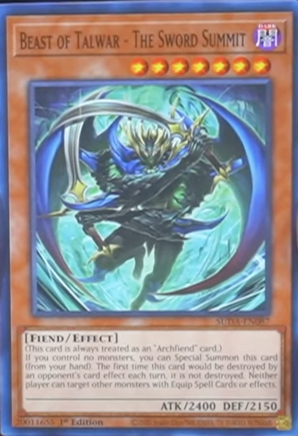 Beast of Talwar - The Sword Summit - [SUDA-EN087] Common - SUDA PRE-ORDER, SHIPS 23/01/2025  - TCG Collector NZ - Yu-Gi-Oh Singles