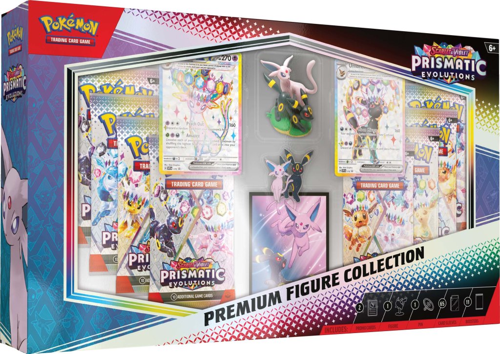 Pokemon TCG: Scarlet & Violet: Prismatic Evolutions Figure Collection