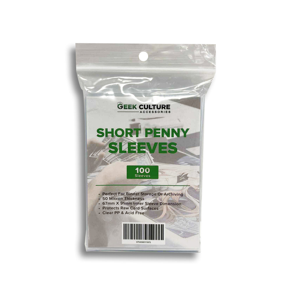 Geek Culture - Short Penny Sleeves (100) Clear