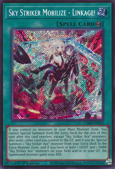 Sky Striker Mobilize - Linkage! (Secret Rare) [L26D-ENS22] Secret Rare
