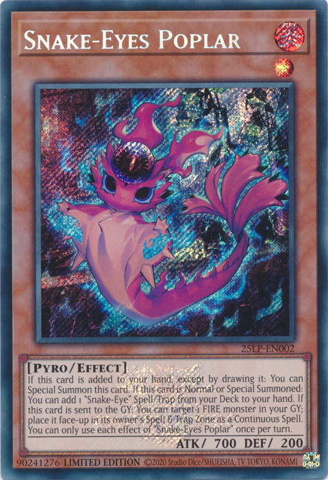 Snake-Eyes Poplar (ESR) [25LP-EN002] Emblazoned Secret Rare