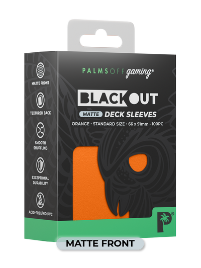 Palms Off - Blackout Deck Sleeves (100) (Matte Front)