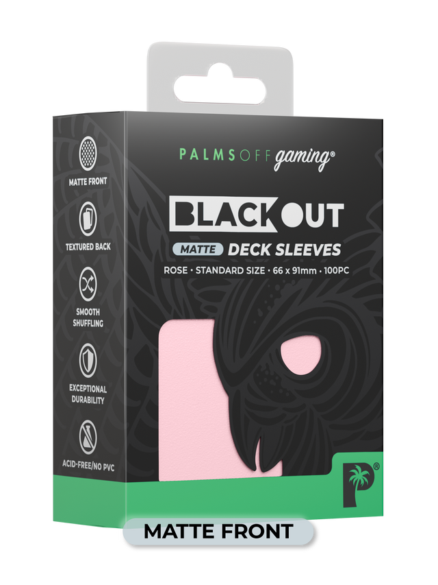 Palms Off - Blackout Deck Sleeves (100) (Matte Front)