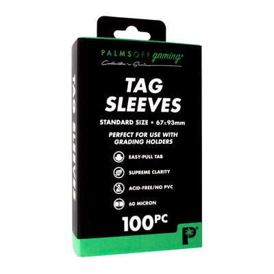 Palms Off - Tag Sleeves (100PC) Clear