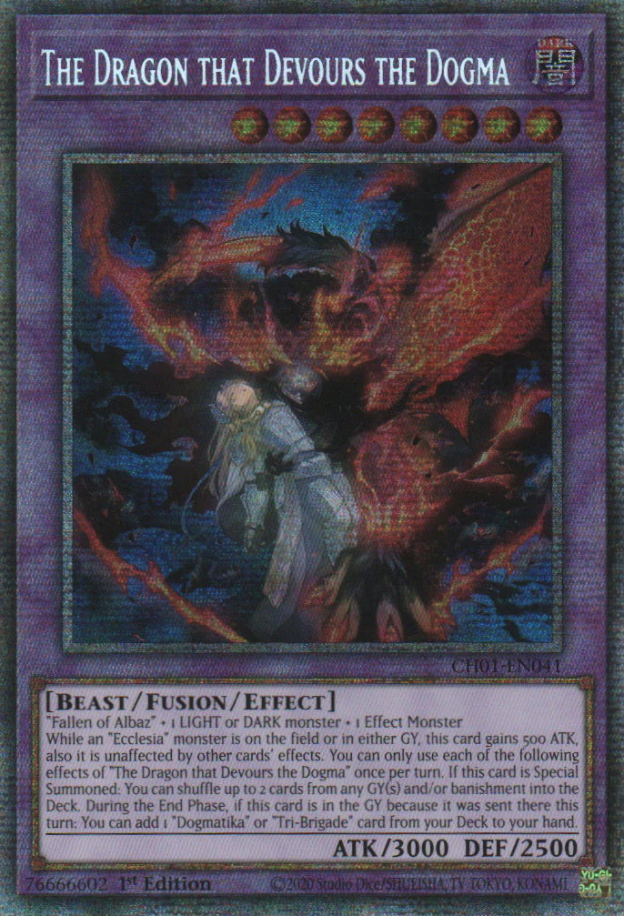 The Dragon that Devours the Dogma (Starlight Rare) [CH01-EN041] Starlight Rare