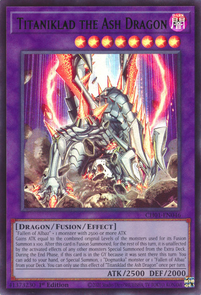 Titaniklad the Ash Dragon [CH01-EN046] Ultra Rare