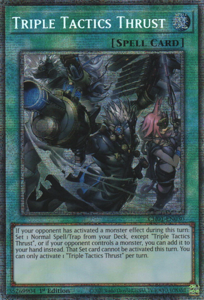 Triple Tactics Thrust (Starlight Rare) [CH01-EN030] Starlight Rare