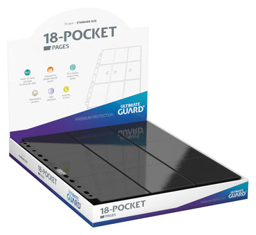 Ultimate Guard - 9 Pocket Pages - Black (50 Pages)