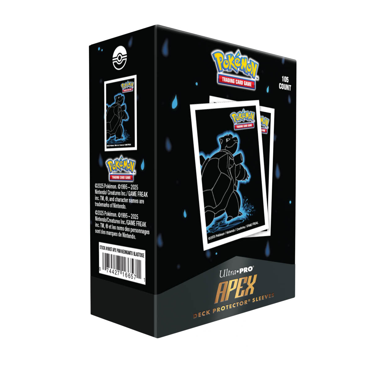 Ultra Pro - Pokemon APEX Deck Protector Sleeves: Kanto Blastoise (Standard Sized)
