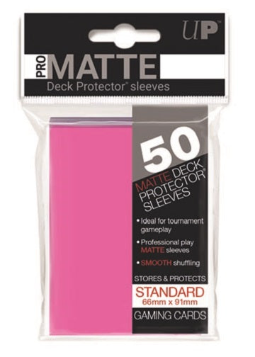 Ultra Pro - Matte Sleeves - Bright Pink (50 pc) (Standard Sized)