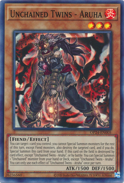 Unchained Twins - Aruha [OP24-EN005] Super Rare