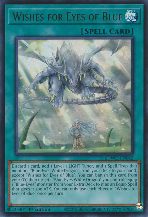 Wishes for Eyes of Blue - [SDWD-EN042] Ultra Rare - SDWD PRE-ORDER, SHIPS 19/02/2025  - TCG Collector NZ - Yu-Gi-Oh Singles