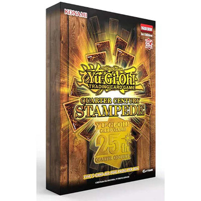 Yugioh! Booster Packs: Quarter Century Stampede 3-Pack Tuck Box *Sealed*