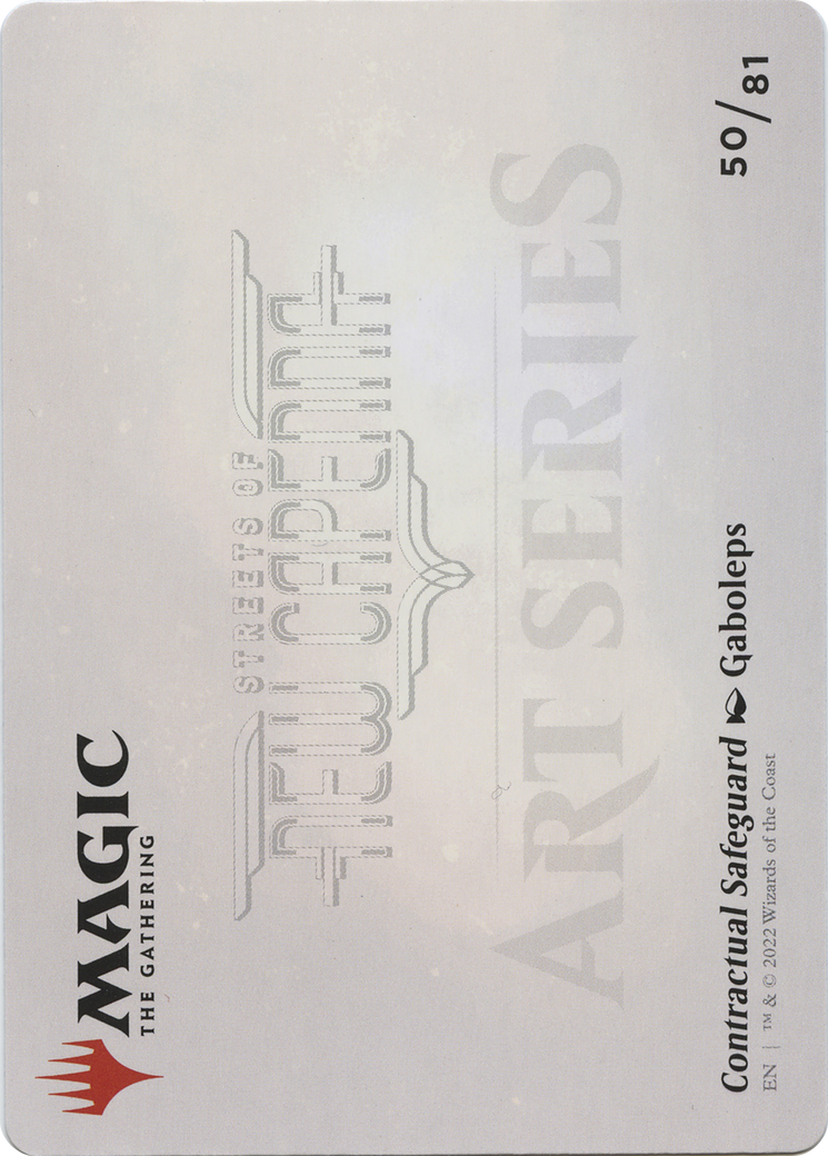 Contractual Safeguard // Contractual Safeguard (ASNC-050) - New Capenna Art Series (Borderless)