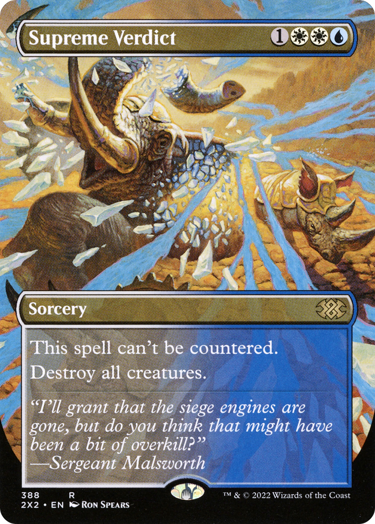 Supreme Verdict (Borderless Alternate Art) [Double Masters 2022]