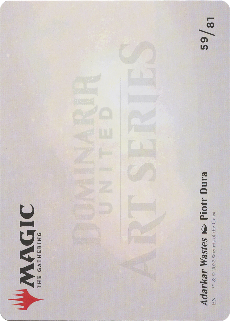 Adarkar Wastes // Adarkar Wastes (ADMU-059) - Dominaria United Art Series (Borderless)