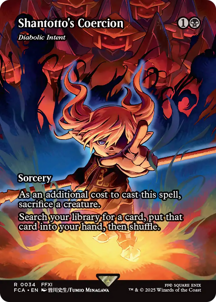 Diabolic Intent [FINAL FANTASY: Through the Ages] / Shantotto's Coercion (Borderless) Rare