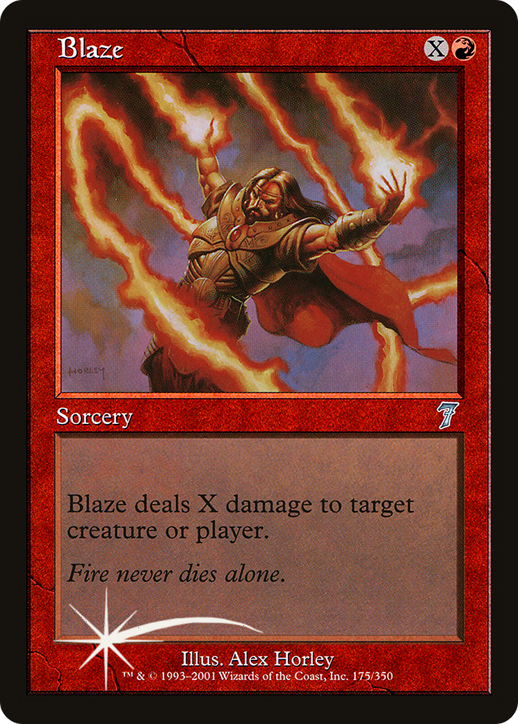 Blaze (7ED-175★) - 7th Edition Foil