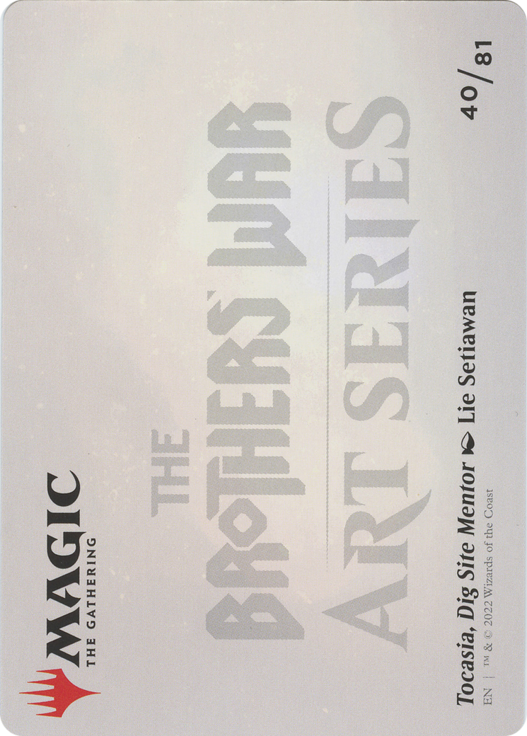 Tocasia, Dig Site Mentor // Tocasia, Dig Site Mentor (ABRO-040) - The Brothers' War Art Series (Borderless)