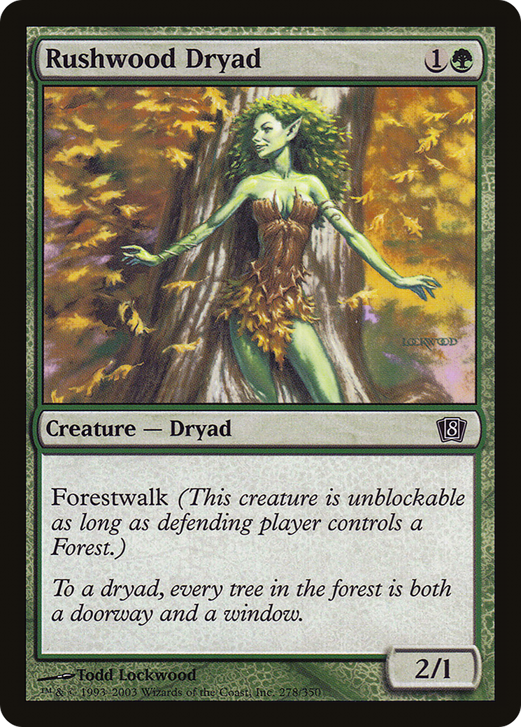 Rushwood Dryad (8ED-278) - 8th Edition