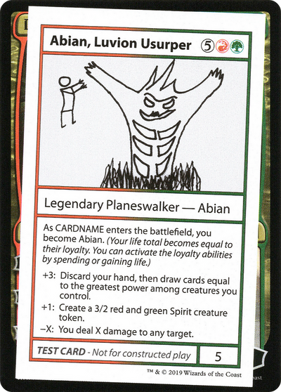 Abian, Luvion Usurper (2021 Edition) [Mystery Booster Playtest Cards]