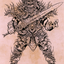 Sarevok, Deathbringer // Sarevok, Deathbringer (ACLB-050) - Battle for Baldur's Gate Art Series (Borderless) Foil