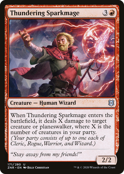 Thundering Sparkmage [Zendikar Rising]