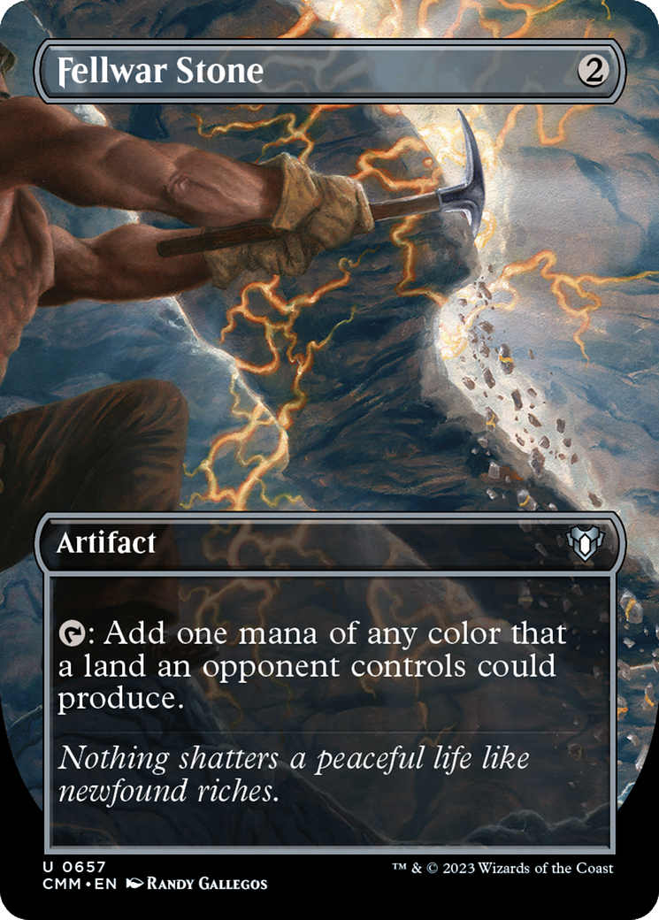 Fellwar Stone (Borderless Alternate Art) [Commander Masters]
