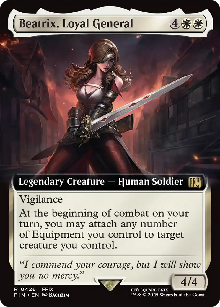 Beatrix, Loyal General (FIN-426) - FINAL FANTASY: (Extended Art)