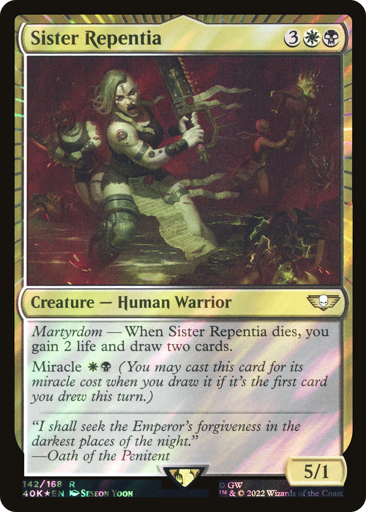 Sister Repentia (Surge Foil) [Warhammer 40,000]