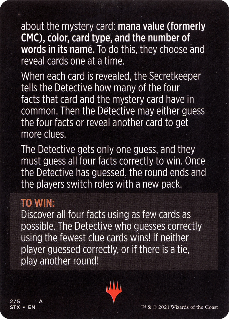 Booster Sleuth // Booster Sleuth (cont'd) (MSTX-002) - Strixhaven: School of Mages Minigames Foil