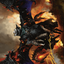Akul the Unrepentant // Akul the Unrepentant (AOTJ-016) - Outlaws of Thunder Junction Art Series (Borderless) Foil