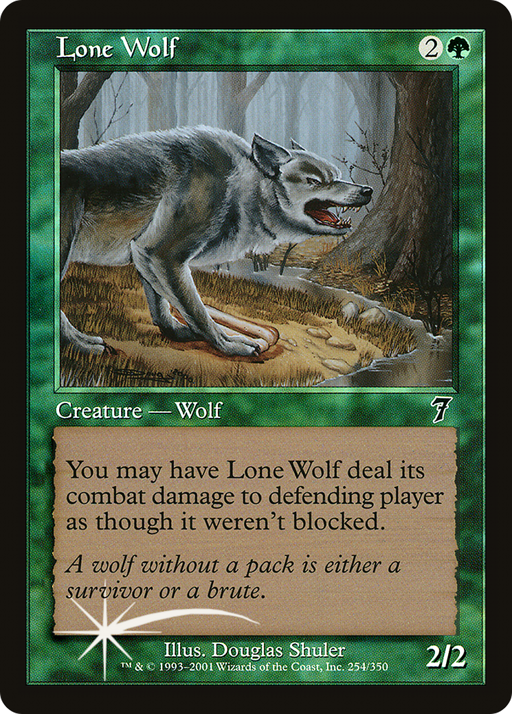 Lone Wolf (7ED-254★) - 7th Edition Foil