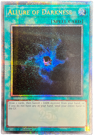 Allure of Darkness (Quarter Century Secret Rare) [RA03-EN055] Quarter Century Secret Rare