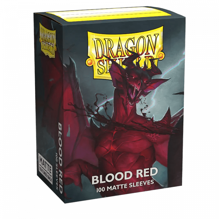 Dragonshield Sleeves - Matte Blood Red (Standard Size 100 Pack)