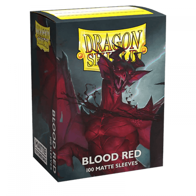 Dragonshield Sleeves - Matte Blood Red (Standard Size 100 Pack)