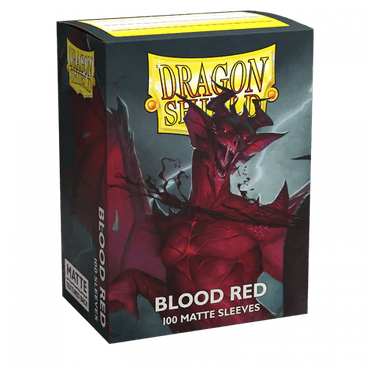 Dragonshield Sleeves - Matte Blood Red (Standard Size 100 Pack)