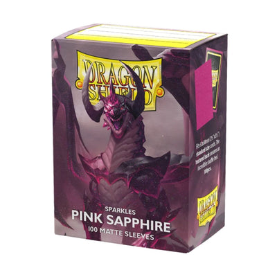 Dragonshield Sleeves - Dual Pink Sapphire Matte (Sparkles) (Standard Size 100 Pack)