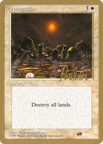Armageddon (Preston Poulter) (SB) [Pro Tour Collector Set]