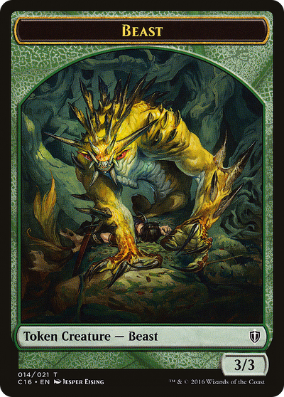 Beast // Ogre Double-Sided Token [Commander 2016 Tokens]