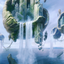 Island // Island (AZNR-011) - Zendikar Rising Art Series (Borderless) Foil