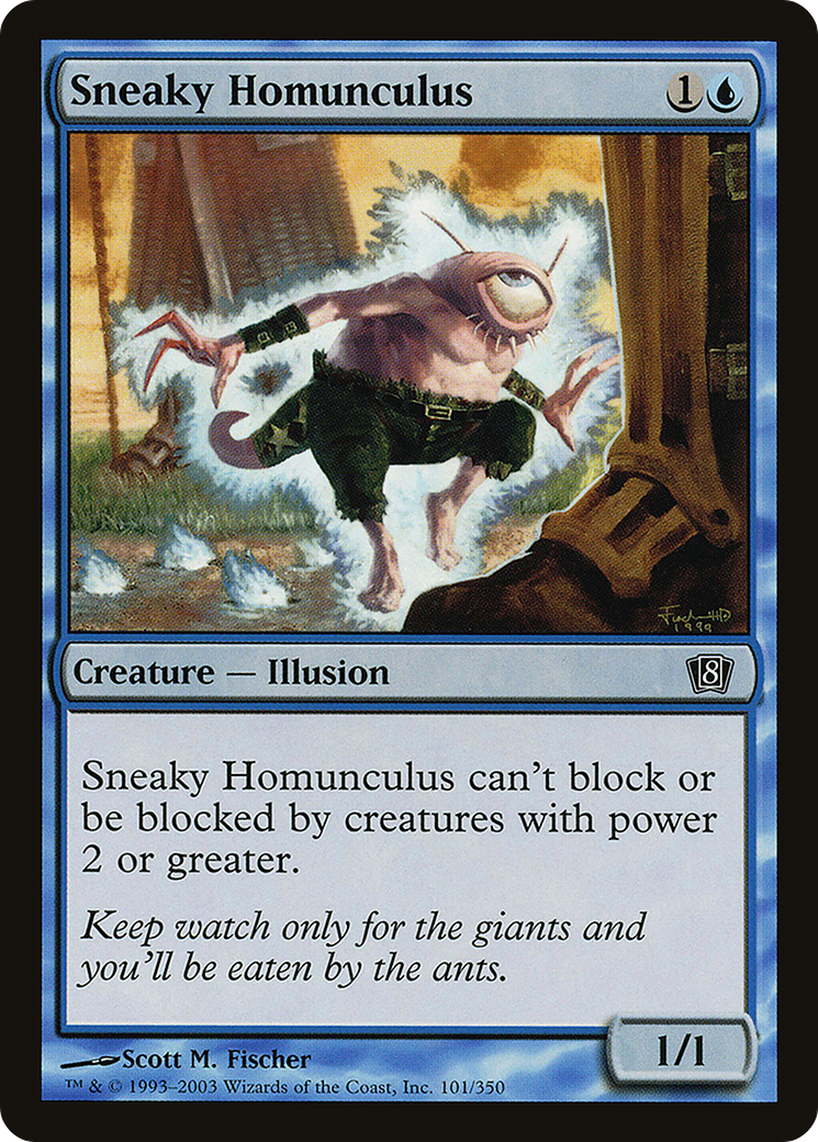 Sneaky Homunculus (8ED-101) - 8th Edition Foil