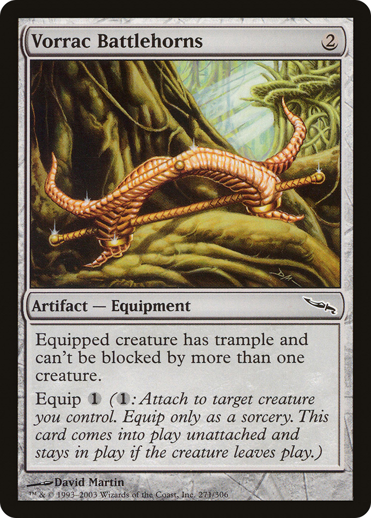 Vorrac Battlehorns (MRD-271) - Mirrodin Foil