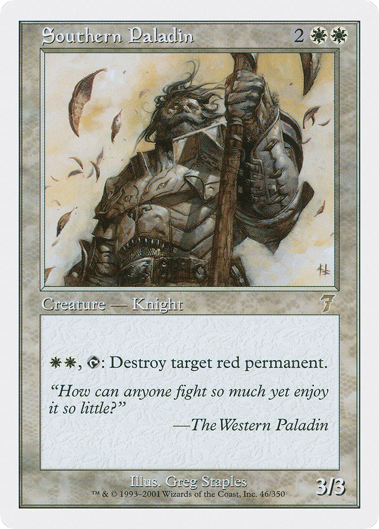 Southern Paladin (7ED-046) - 7th Edition Foil