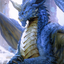 Young Blue Dragon // Young Blue Dragon (ACLB-027) - Battle for Baldur's Gate Art Series (Borderless) Foil